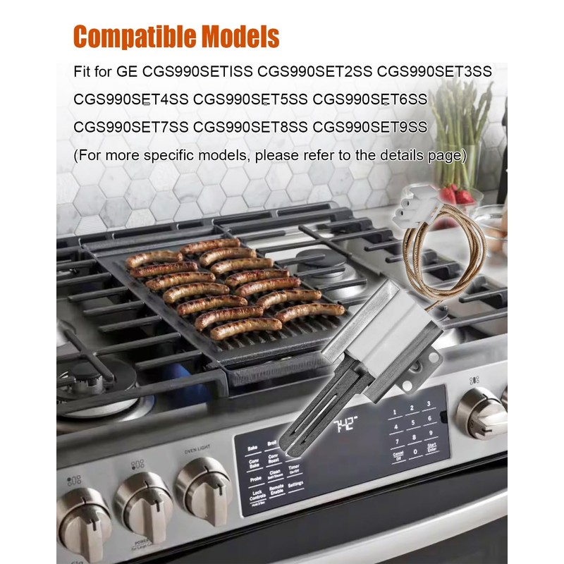 ULZOZN Gas Oven Range Igniter Compatible with GE, Gas Stove