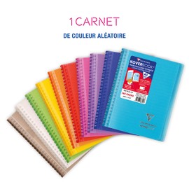 Clairefontaine 366701C Spiral Bound Ruled Polypropylene Cover DIN A5 160 Sheets Assorted Colours