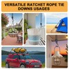 Ayaport Rope Tie Down Ratchet 3/8" x 14' Heavy Duty