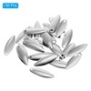 PATIKIL 50 Pack 1x0.3" Fishing Lure Blades Willow Leaf Lure