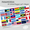beihaasnatuerlich Panamericana Country Flag Sticker Set - 30 Stickers Country