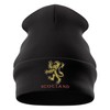 Purple Print House Scotland Lion Embroidered Beanie Hat for Men
