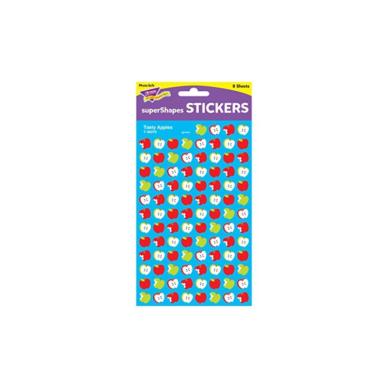 Trend Tasty Apples superShapes Stickers, Classroom Incentives, 800 Count