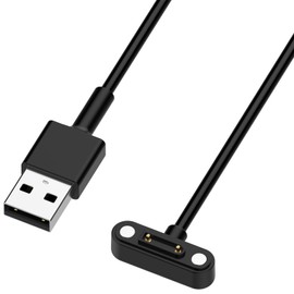 Intended for Ticktalk 5 Smart Watch Charger 3.3ft USB Portable Replacement Mag-netic Charging Cord Compatible with Tick Talk 5 Charger Cable for Kids (Black)