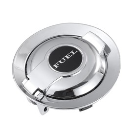 X AUTOHAUX Car Fuel Filler Door Cover Gas Cover Cap Vapor Edition 68250120AA Fuel Tank Filler Door Cap for Dodge Challenger 2008-2022 Silver Tone
