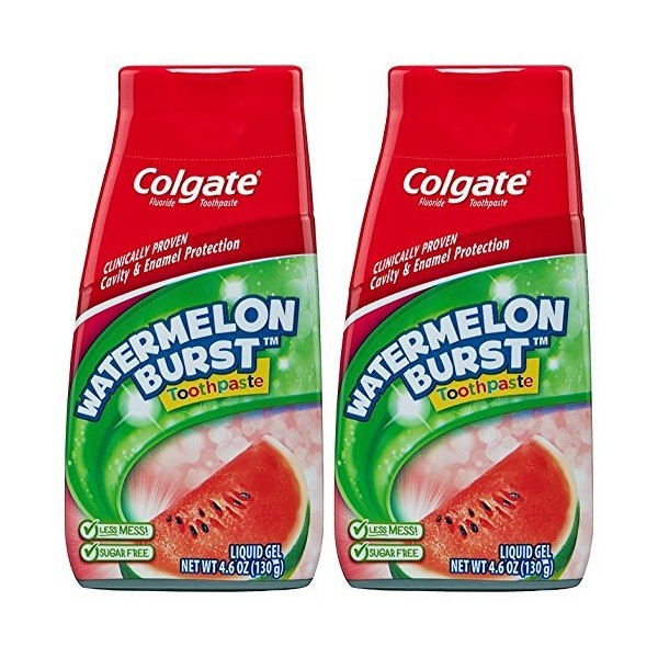 Colgate Kids Watermelon Burst Toothpaste, 4.6 Ounce (Pack of 2)