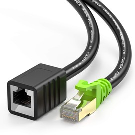 Weetcoocm - Cable de extensión Ethernet de 15 pies, cable de extensión Cat6a RJ45 cables blindados macho a hembra (15 pies)