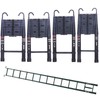 16.4ft Telescopic Ladder with Hooks, Portable Aluminum Home Loft Office