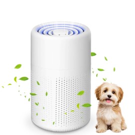 Air Purifier HEPA Filter for Allergy Sufferers, Air Purifier Allergy Sufferers with Aromatherapy, Portable HEPA Air Filter, Removes Dust, Pollen, Pet Hair & Odours, Air Purifier, White