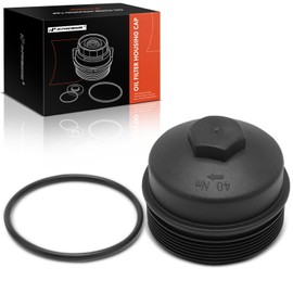 A-Premium Oil Filter Housing Cap Assembly Compatible with Ford F-250 F-350 F-450 F-550 Super Duty, 2005-2007 6.0L, 2008-2010 6.4L, Diesel, Oil Filter Housing Cover