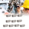 10PCS Round Coupling Nuts 304 Stainless Steel Female Thread Cylindrical