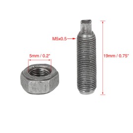 F FIERCE CYCLE Motorcycle Metal Valve Adjuster Screws with Nut Sets for GY6-125