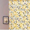 DaDa Bedding Botanical Floral Window Curtain Panels - Natural Semi