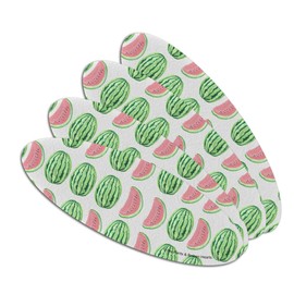 Wacky Watermelons Summer Pattern Double-Sided Oval Nail File Emery Board Set 4 Pack