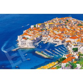 2016 Piece Jigsaw Puzzle, Old Town Dubrovnik [Croatia] Berry Small Piece (19.7 x 29.5 inches (50 x 75 cm)