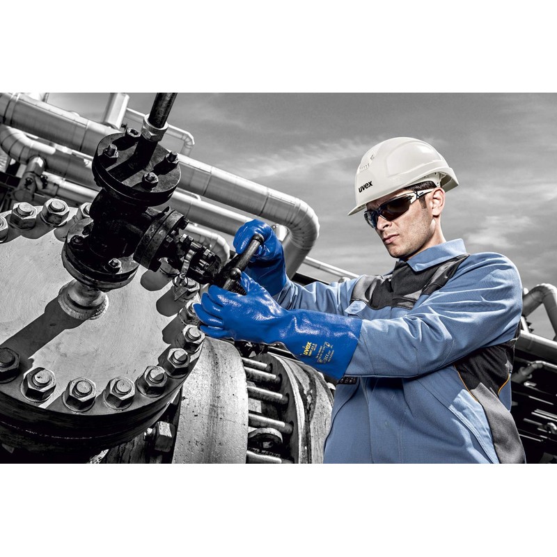 Uvex UX-OO-Pheoscx_S PHEOS safety glasses, gray / steel blue, one