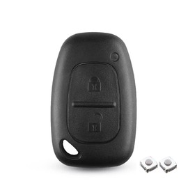 2 Buttons Key Fob Key Cover Replacement Fits for Renault Opel Vauxhall Vivaro Movano Traffic Kangoo For Nissan Primastar,Car Remote Key Case