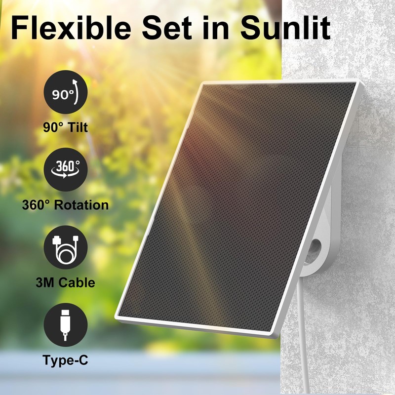 birdsnap® MON Solar Panel with Type-C Cord for MON Bird