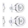 Dontay 2 Pack Pocket Door Lock with Key, Contemporary Entrance