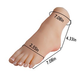 Silicone Life Size Child Mannequin Foot 1 Pair Display Jewerly Sandal Shoe Sock Display Art Sketch with Nail