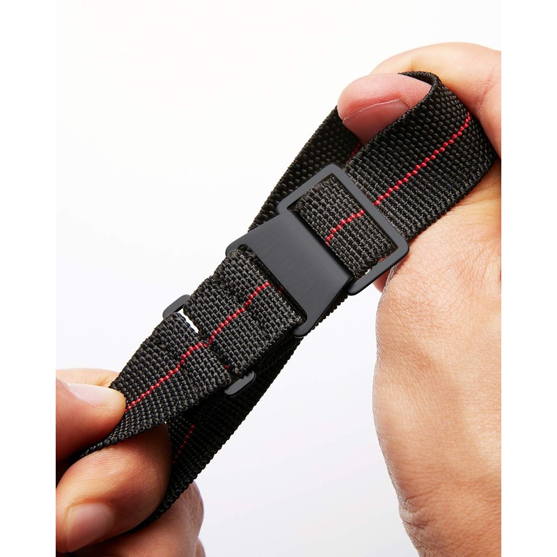 Binlun Elastic NATO Fabric Nylon Watch Strap, Waterproof Replacement Velcro