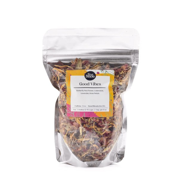 Tea Snob's Good Vibes brews up blue, butterfly pea flower,