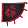 JumpingLight 3x4 Viking Raven Red Black 150D Woven Poly Nylon