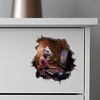 Gaming Mouse in Mouse Hole Decal - Mouse Hole 3D