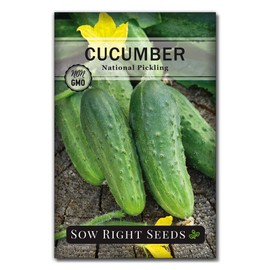 Sow Right Seeds Sow Right Seeds - National Pickling Cucumber Seeds for Planting - Non-GMO Heirloom Packet with Instructions to Plant and Grow a Home Vegetable Garden - Famous Variety for Homemade Pickles (1)