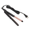 Hair Straightener Black Ergonomic Handle Ceramic Coating Electric Curling Iron