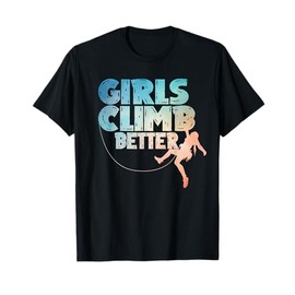 Cool Rock Climber Art For Women Girls Indoor Rock Climbing T-Shirt