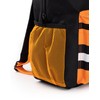 Naruto Shippuden Boys' Backpack Black and Orange Backpack with Adjustable