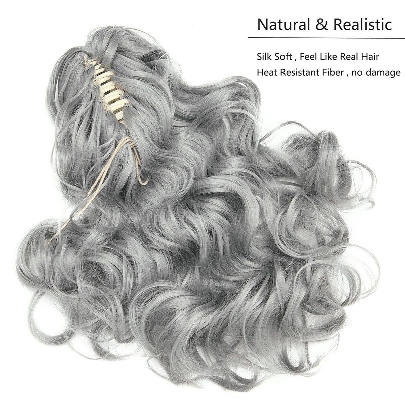 Cybelleza Ponytail Extension with Clip in Ponytail Hairpiece Braid Curly