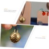 LALAFINA 2Pcs Retro Brass Bell Pendants for DIY Crafts Unique