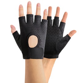Gym Gloves Women Weight Lifting Gloves Women Workout Gloves Women Weightlifting Gloves for Women for Weightlifting Cycling Strength Training Fitness (Black)