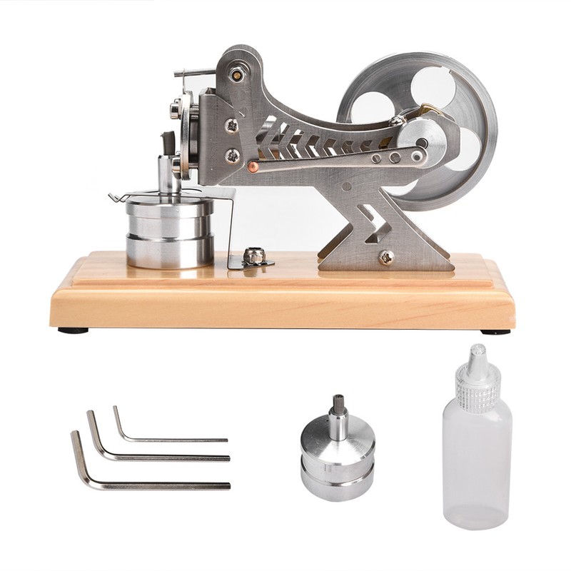 LED Air Stirling Engine Funny Education Electricity Power Generator Model