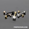 PIERCINGLINE Titanium Ear Piercing with Internal Thread | Encased Crystal