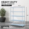Design Ideas MeshWorks, 5-Tier Steel Shelving Rack, 440lb Capacity Per