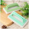 Healeved Plastic Handle Sponge Brush Kitchen Cleaning Sponge Scouring Pad