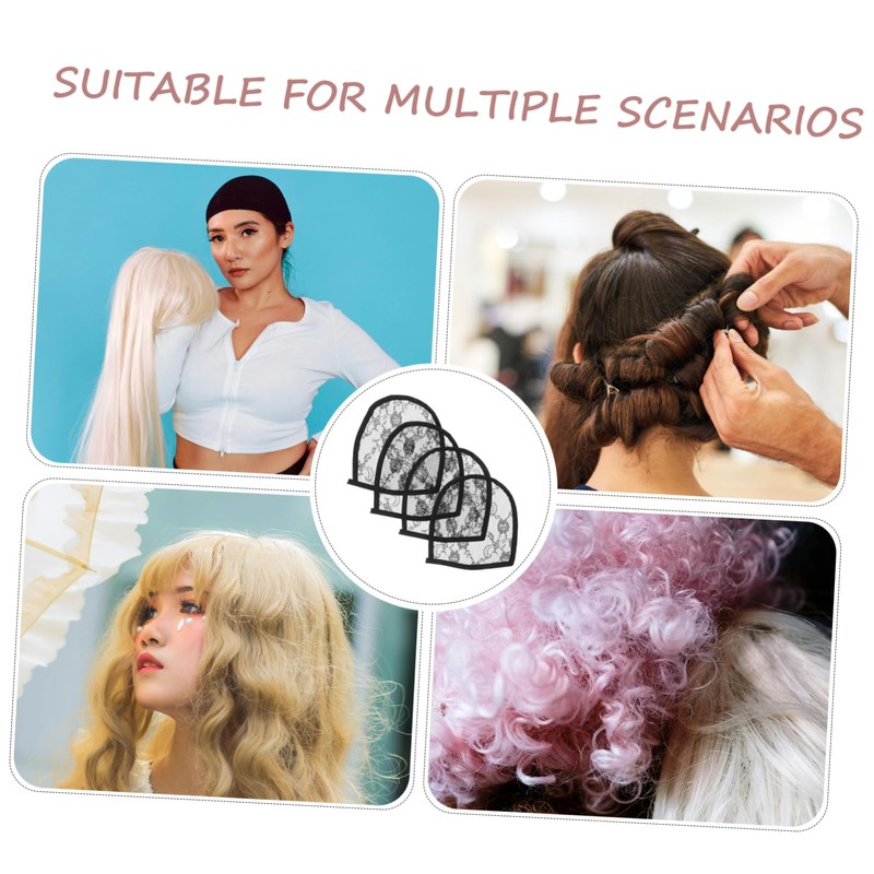 Beavorty Wig Making Net Set 8pcs Lace Wig Nets Mesh