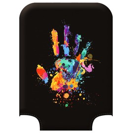 NUZAMAS Suitcase Cover 22-24 Inches Elastic Travel Luggage Cover Trolley Case Cover Protector Travel Suitcase Protective Cover for Trunk Case Black