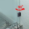 KEILEOHO 4 PCS Glass Door Hinges, Stainless Steel Shower Door