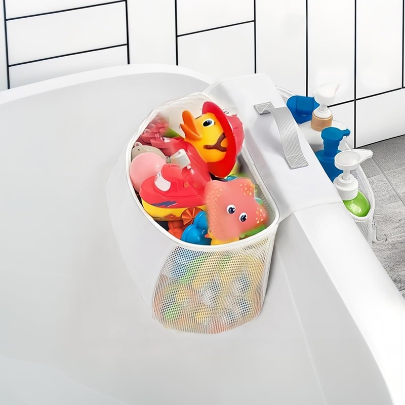 Badespielzeug Aufbewahrung, Badespielzeug-Netz, Badewannenspielzeug Hängeorganizer Tasche, Badewannenspielzeug Mesh Tasche zum