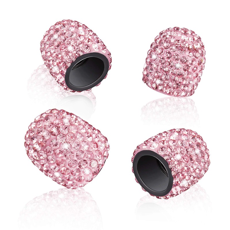 WINKA Valve Stem Caps 4 Pack Handmade Rhinestone Universal Car