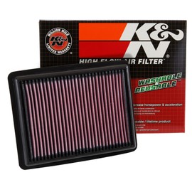 K&N Engine Air Filter: Reusable, Clean Every 75,000 Miles, Washable, Premium, Replacement Car Air Filter: Compatible with 2015-2017 HONDA (Civic IX Type R, Civic Type R), 33-3058