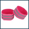 TUCKBOLD 8pcs Reflective Bands for Arm Cycling Reflective Armbands Pink