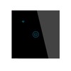 Smart Touch Light Switch with LED Backlight, Black, 1 Gang