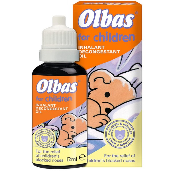 Olbas Oil For Children 12ml - Inhalant Decongestant Oil -