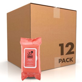 Wags & Wiggles Purify Hypoallergenic Wipes for Dogs Gently Clean & Condition Your Dog's Coat Without A Bath Zesty Grapefruit Scent Your Dog Will Love, (Pack of 12, 1200 Count Total)