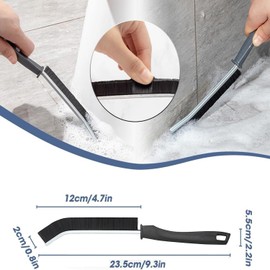 Gap Cleaning Brush, Hard-bristled Crevice Cleaning Brush, Hand-held Groove Gap Cleaning Brush Tools, for Tiled Floors, Bathrooms, Kitchens and Household (4 Pieces)